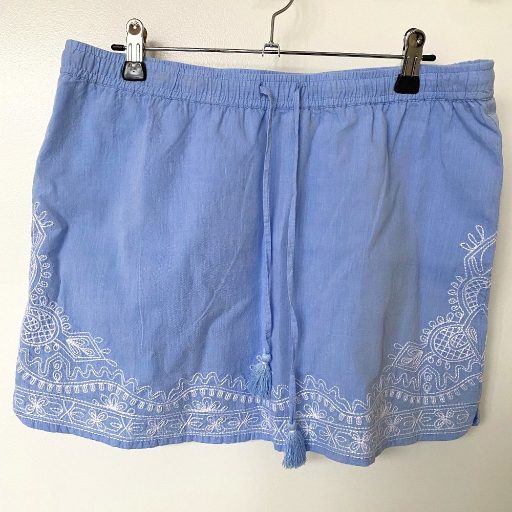 Bayside blue Vineyard Vines embroidered skirt